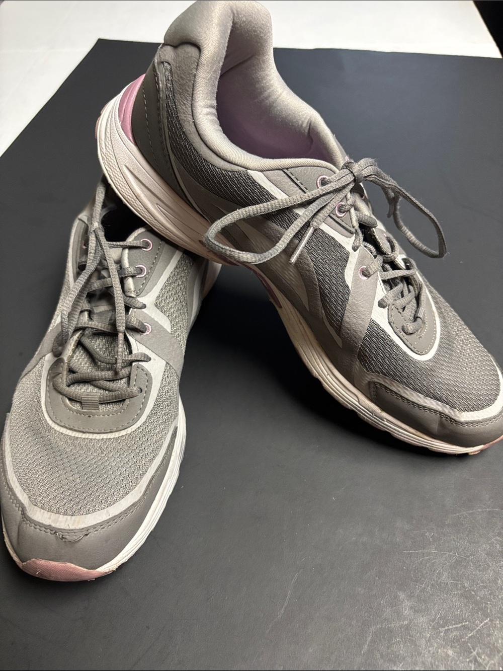 Ryka Gray and Pink Women's Athletic Walking Sneakers